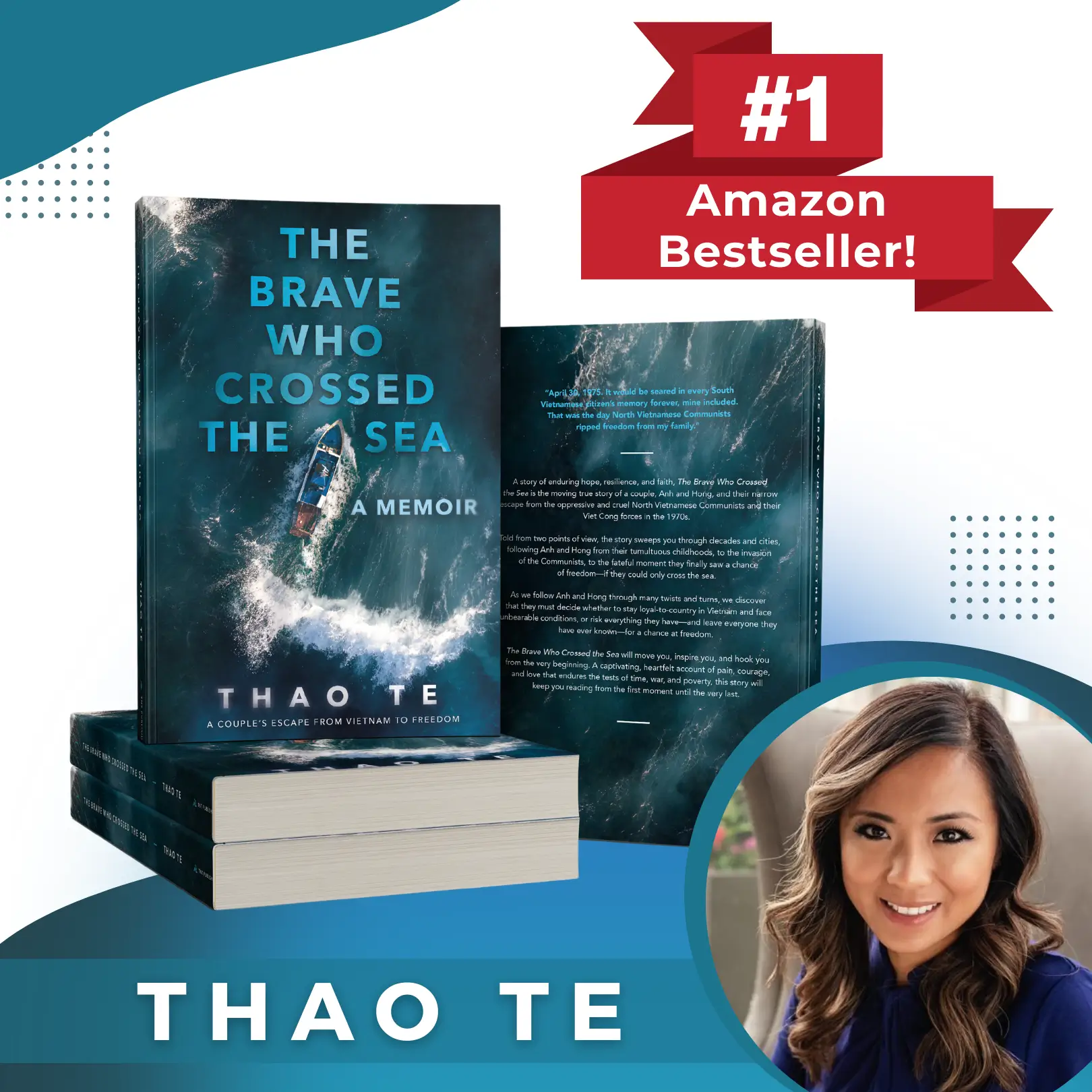 A book cover with the title of the brave who crossed the sea.